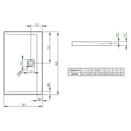 Душевой поддон Radaway Argos D80x120